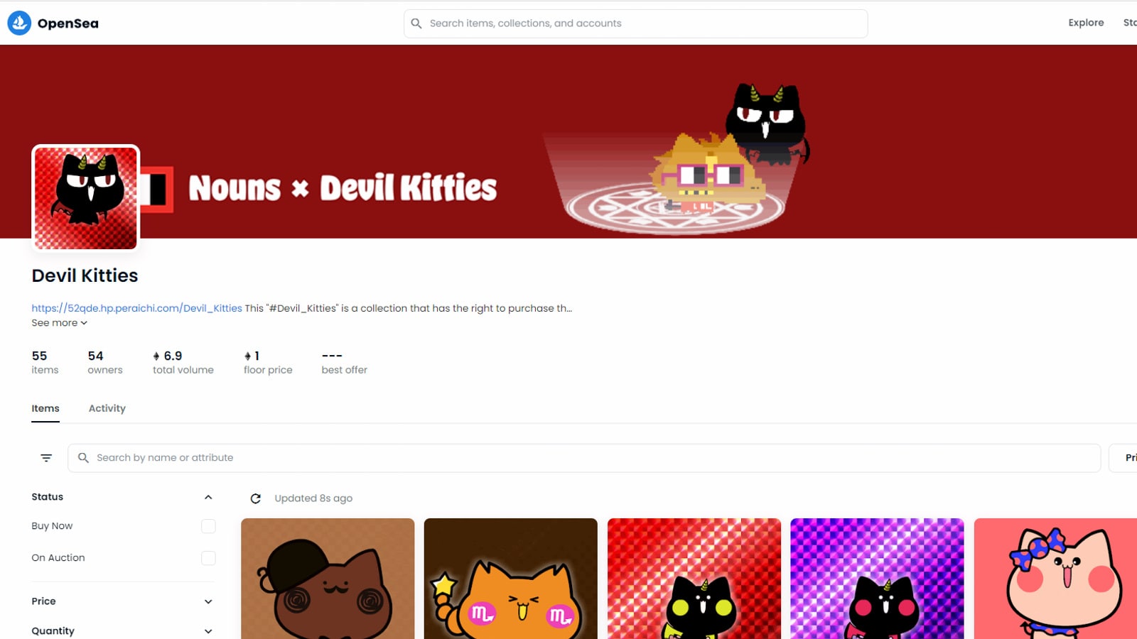 OpneSeaのDevil Kittiesの画像